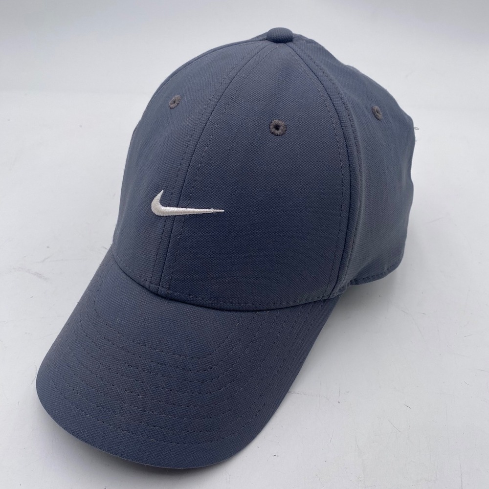 Nike Golf Club Cap Dri-FIT Hat L/XL Charcoal Grey Adjustable Snapback Swoosh